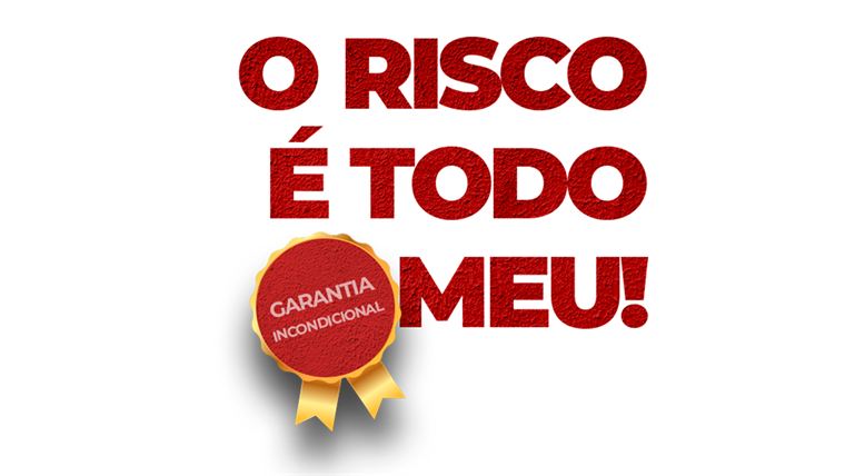 O risco é todo meu: selo de garantia incondicional de 7 dias do Curso de Luthier Online